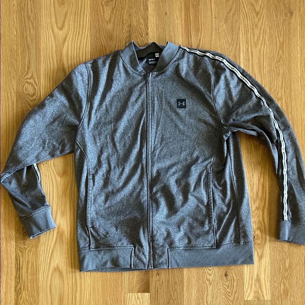 Under Armour Men's Zip-Up Gray Sweater